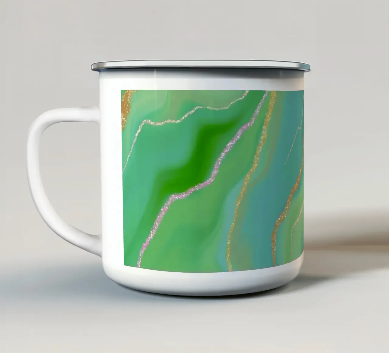Jadeglanz tazza in smalto da Petra Lang