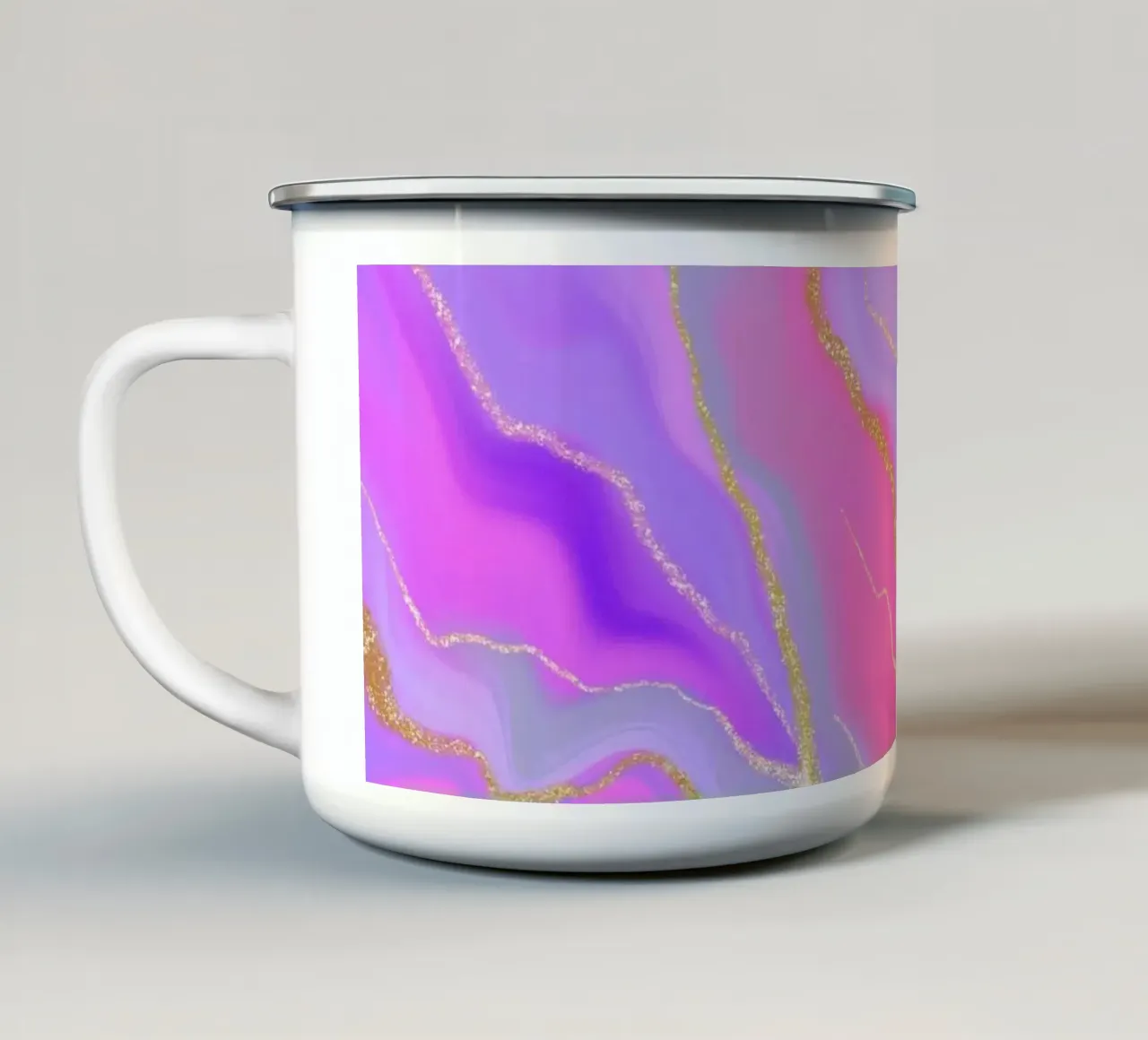 Magenta Flair tazza in smalto da Petra Lang