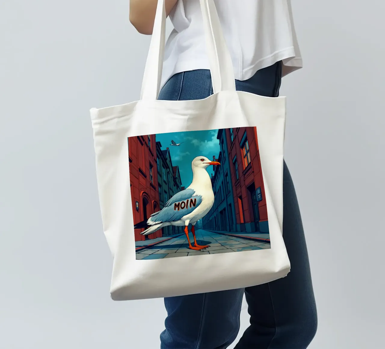 Ciao, abitanti della spiaggia borsa in juta da CASTILO