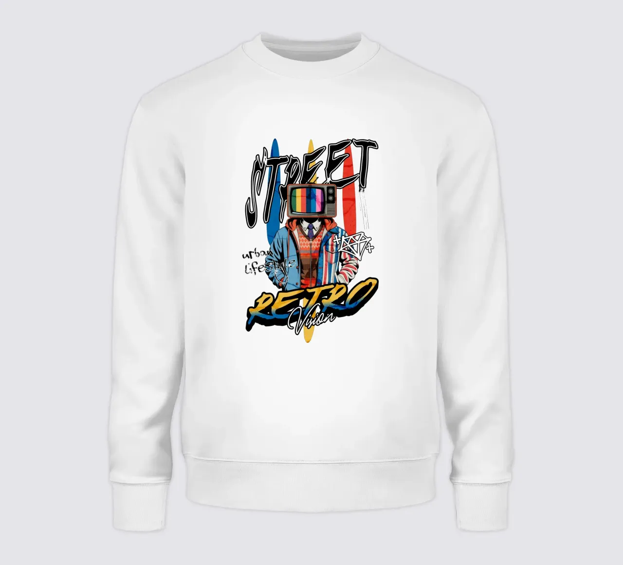 Street Retro Vibes sweatshirt by artelevenstudio