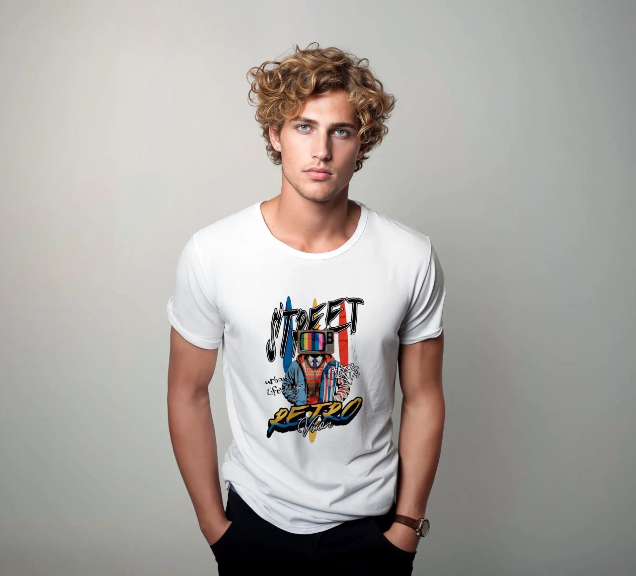 Street Retro Vibes T-Shirt von artelevenstudio