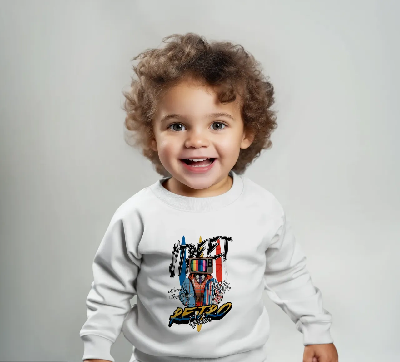 Street Retro Vibes baby sweatshirt by artelevenstudio