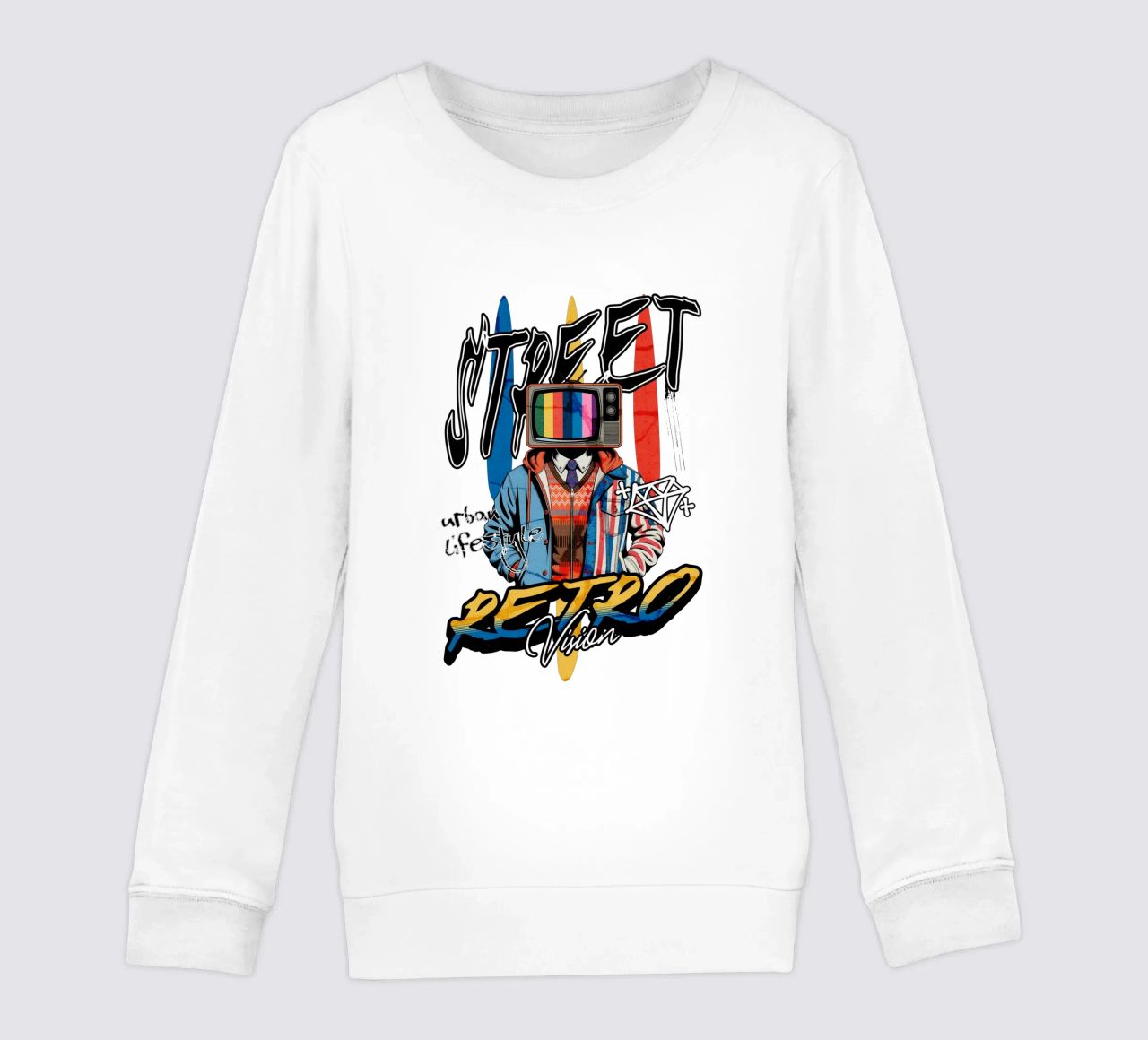 Street Retro Vibes sudadera para niño de artelevenstudio
