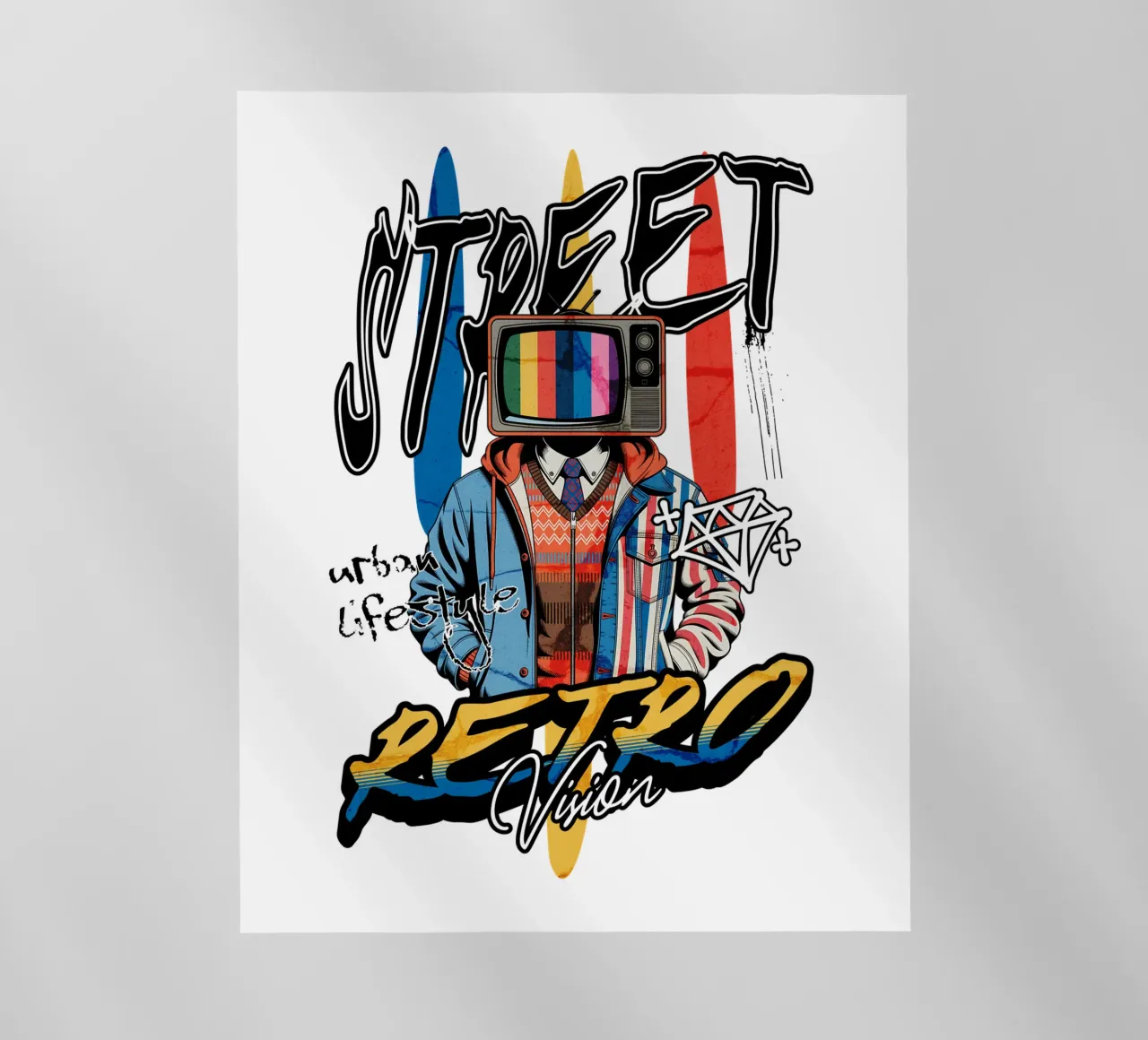 Street Retro Vibes pellicola backlit da artelevenstudio