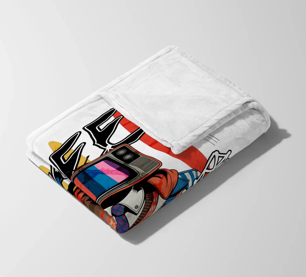 Street Retro Vibes coperta in pile da artelevenstudio