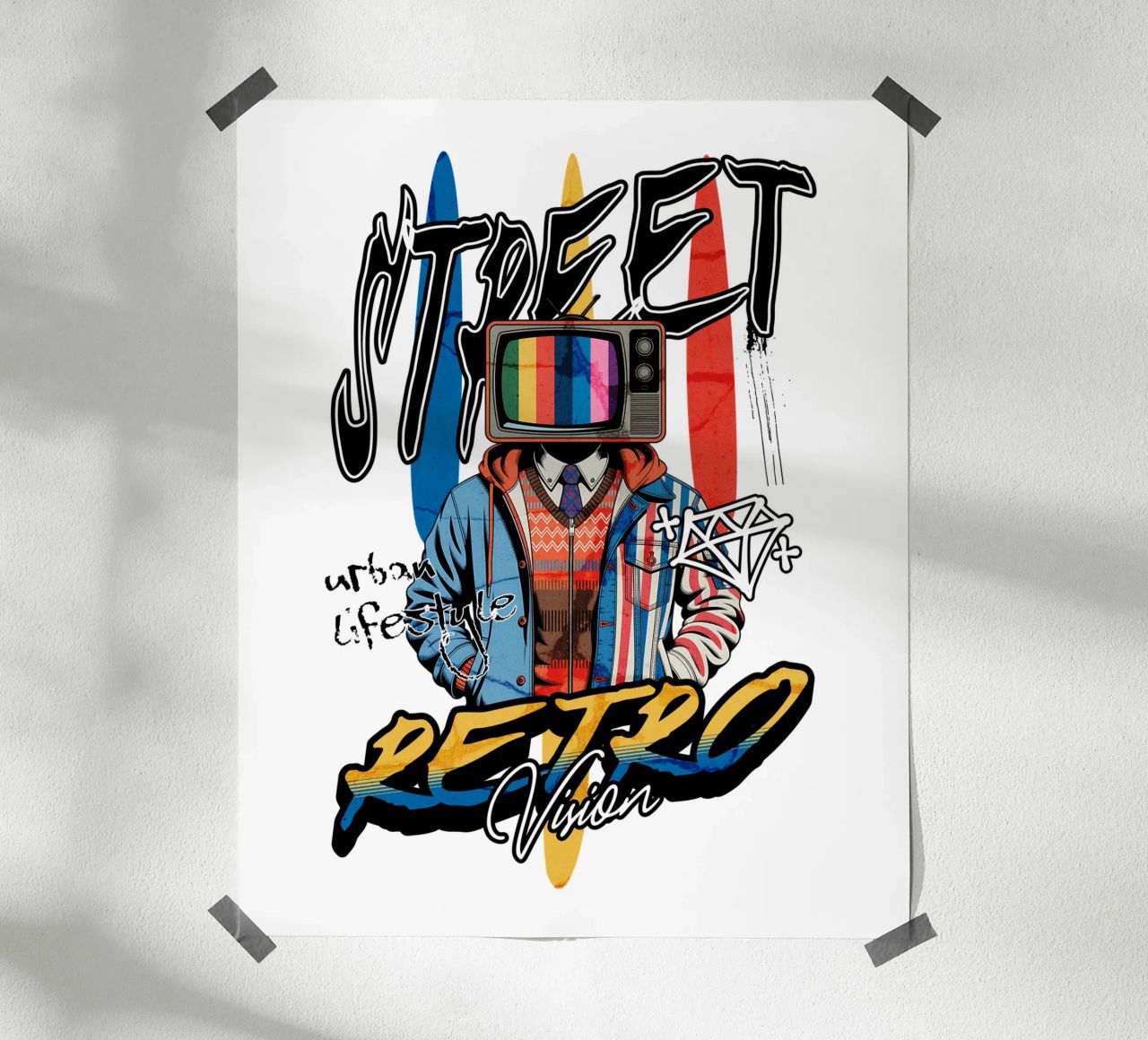 Street Retro Vibes hahnemühle de artelevenstudio