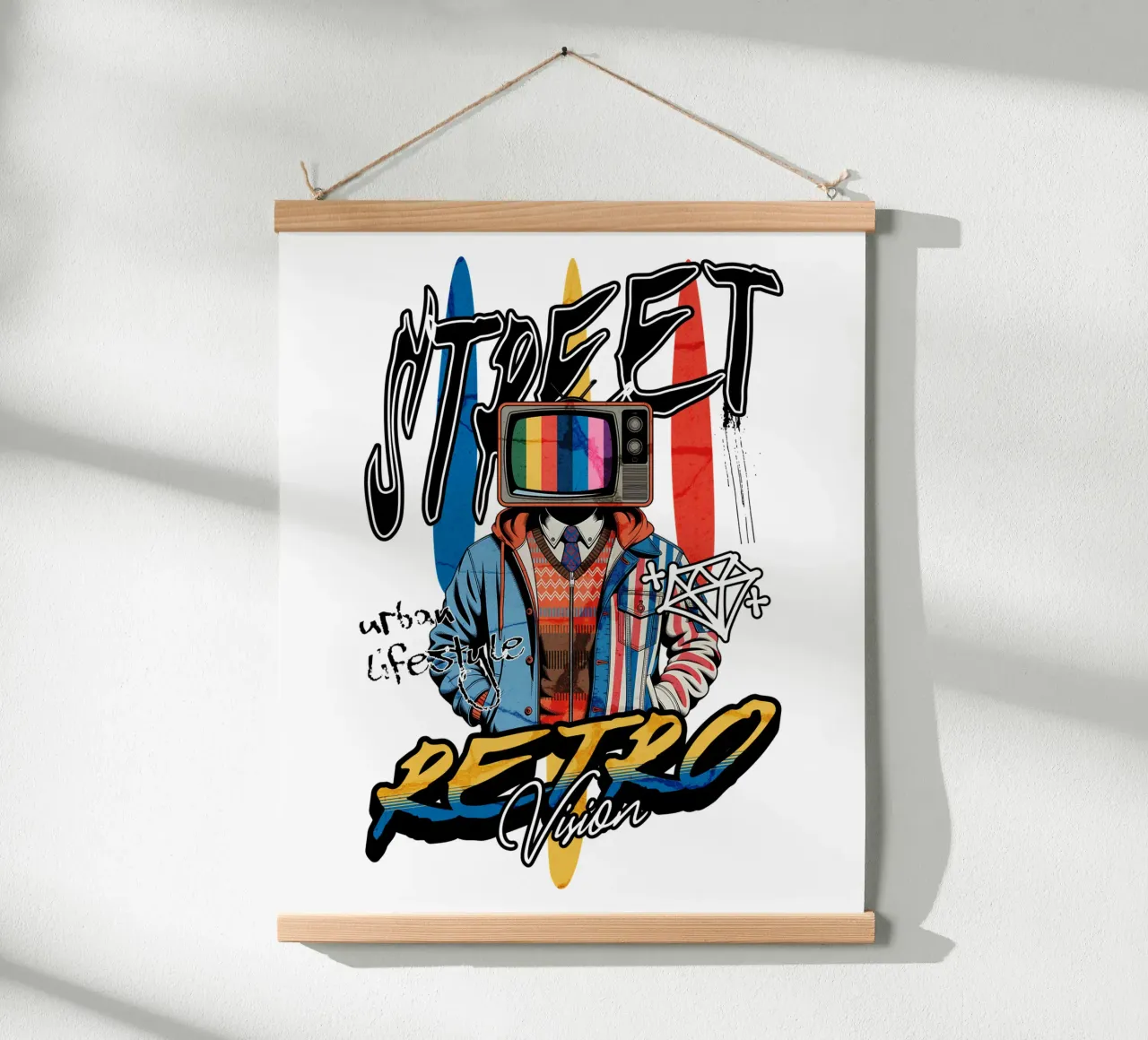 Street Retro Vibes poster da artelevenstudio