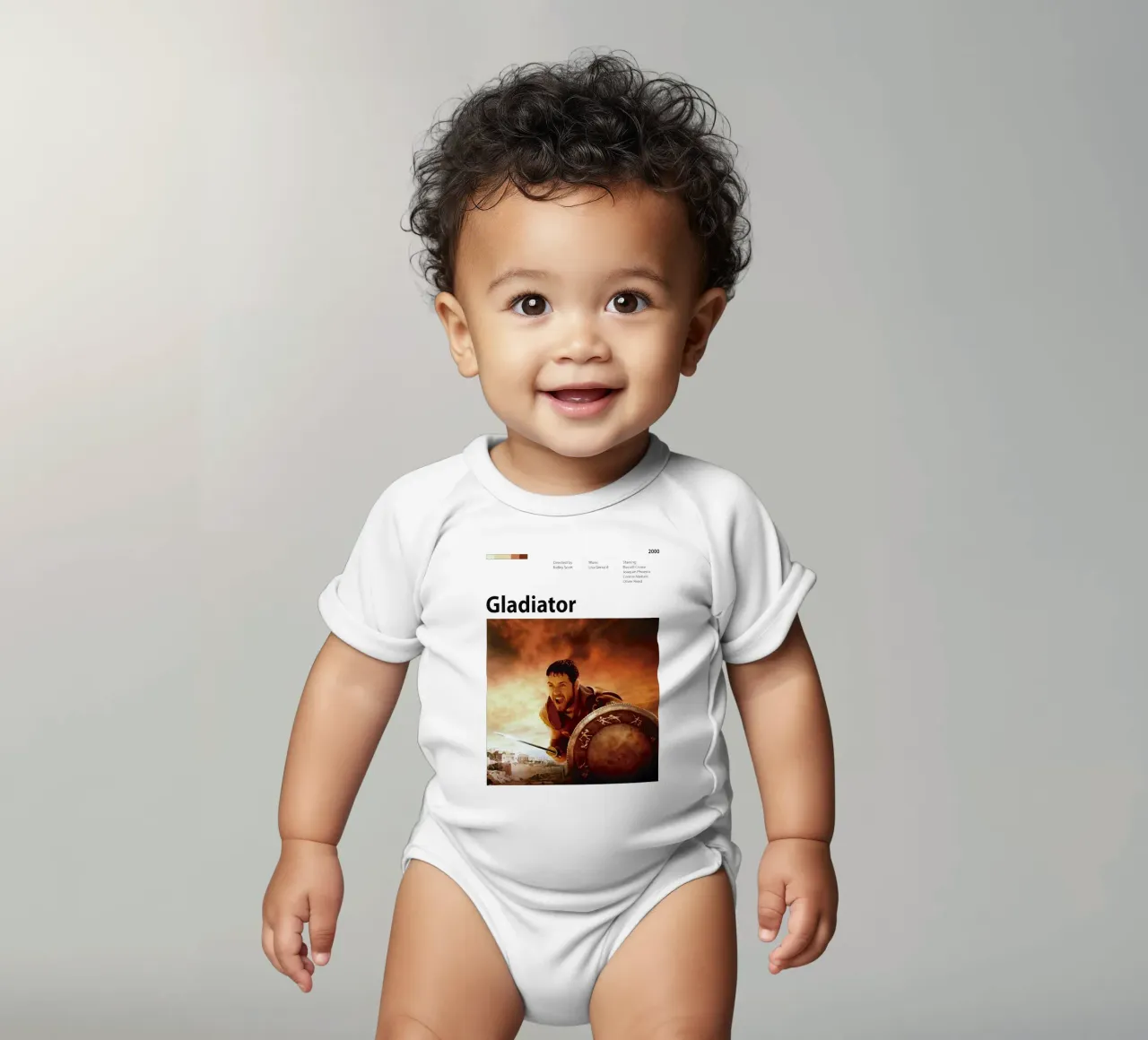 Gladiator body neonato maniche corte da The Movie Wall