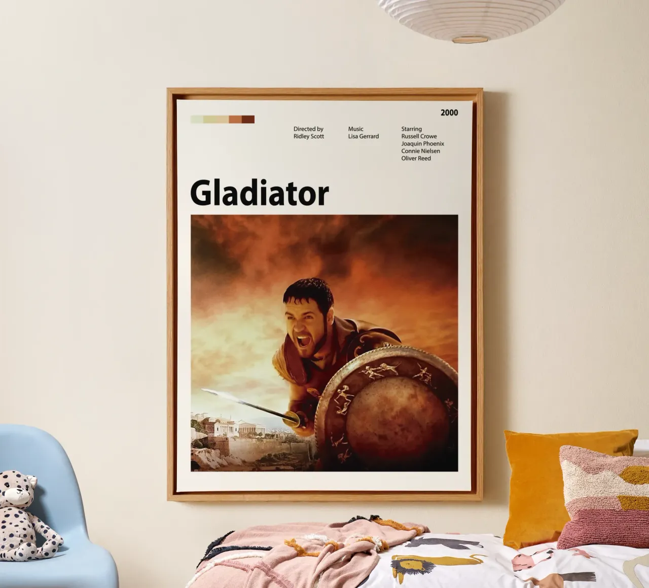 Gladiator tela con Cornice a cassetta da 🎞 The Movie Wall