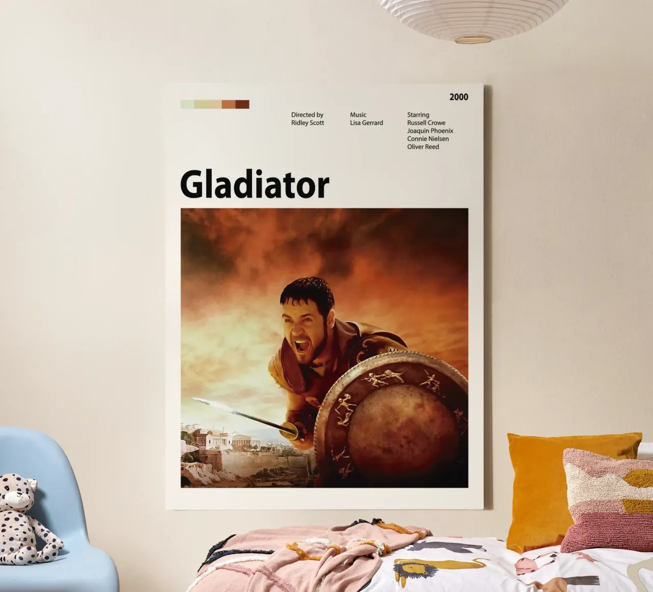 Gladiator tela con Cornice a cassetta da 🎞 The Movie Wall