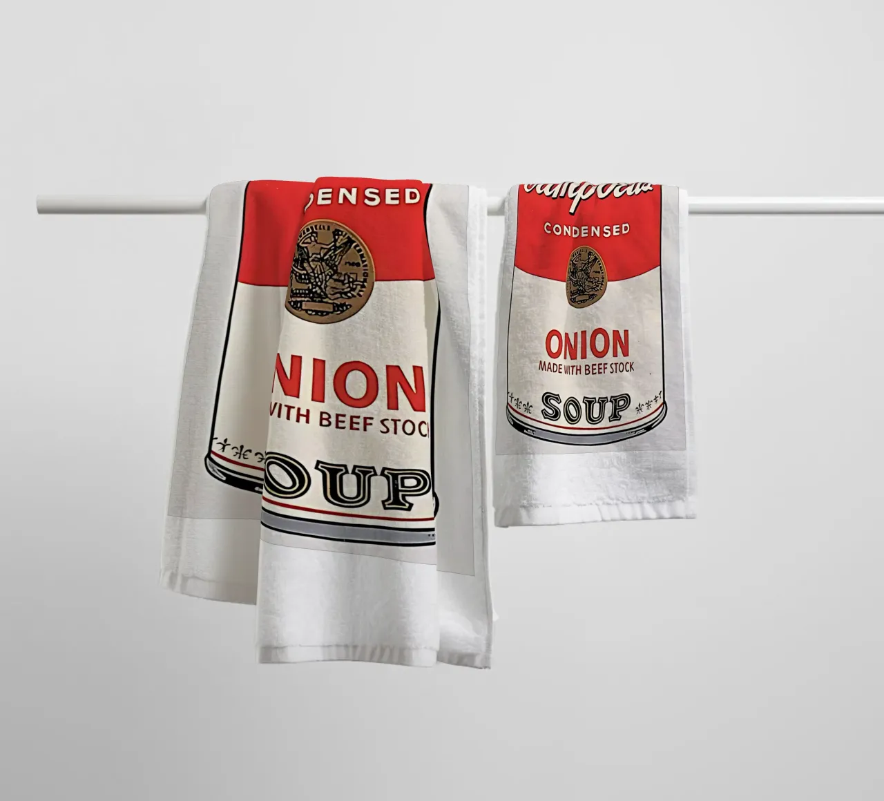 Andy Warhol - Campbell's soepblik (ui) 1962 badhanddoek van tokovictory