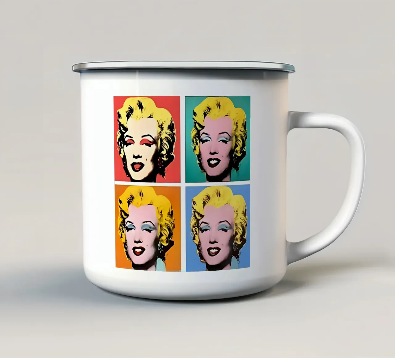 Shot Marilyns di Andy Warhol 1964 tazza in smalto da tokovictory