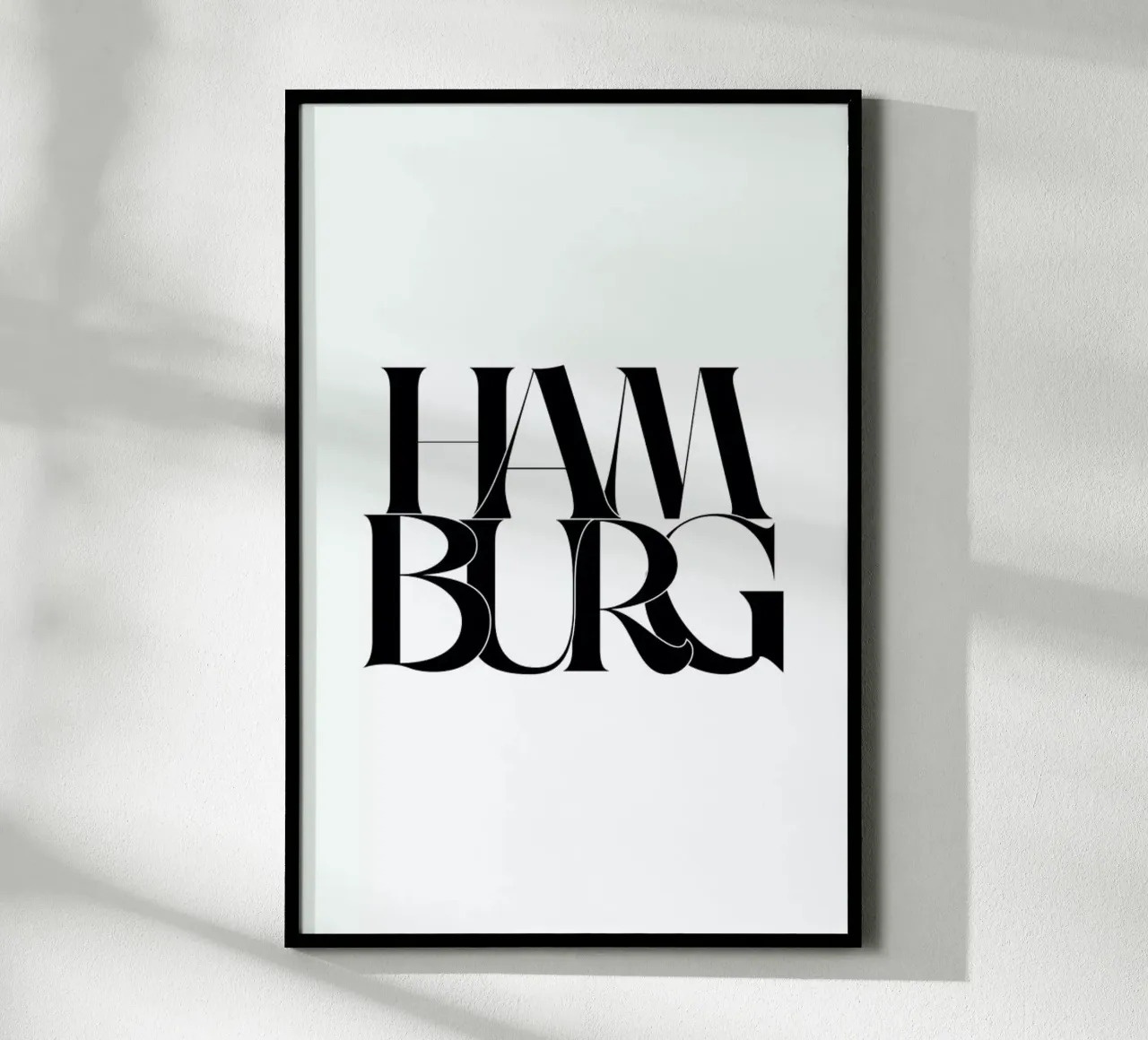 Hamburg poster con telaio in alluminio da Studio One