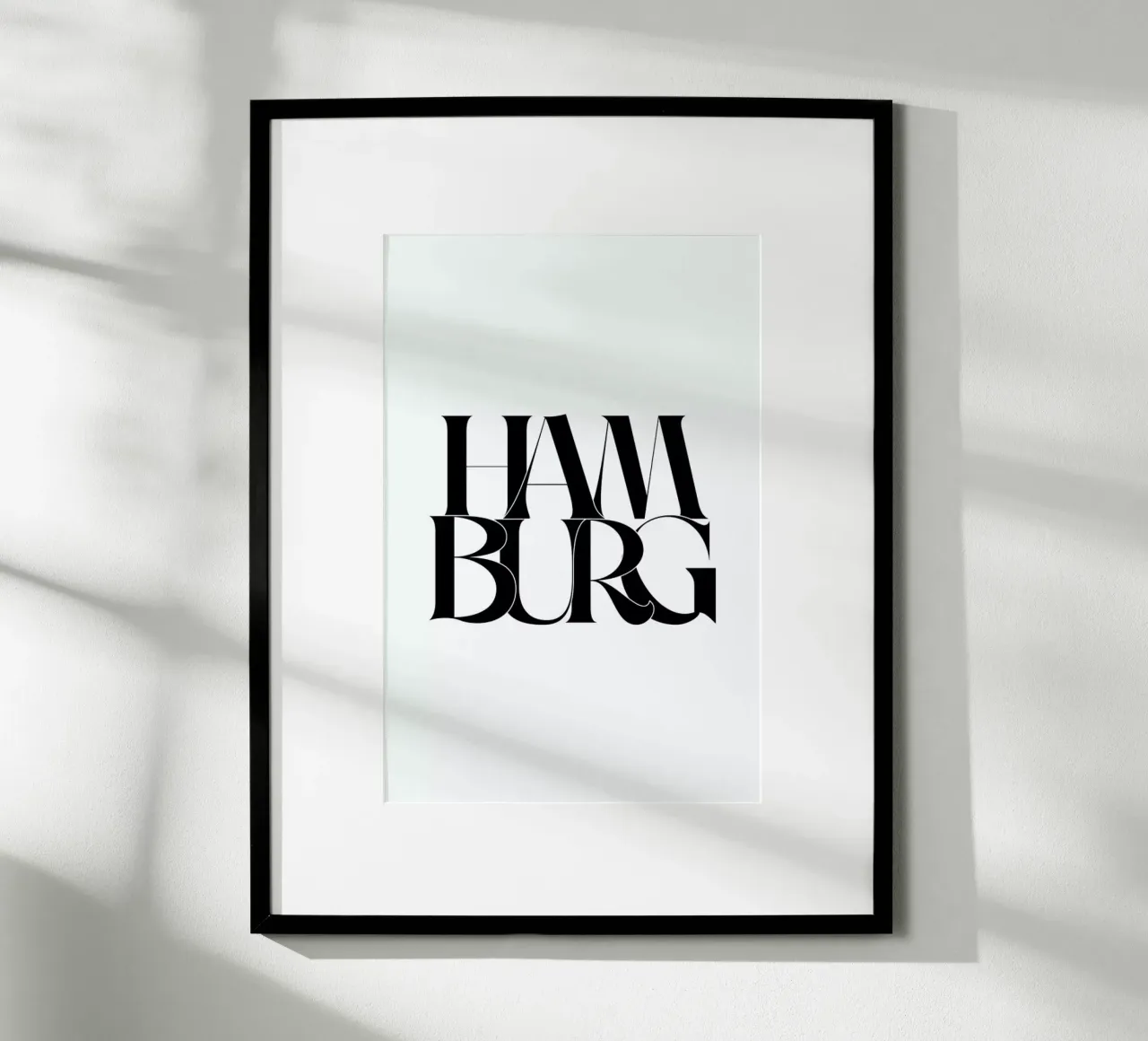 Hamburg poster con telaio in alluminio da Studio One