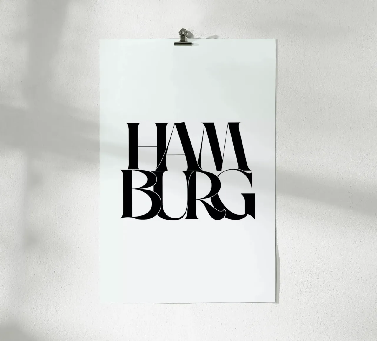 Hamburg poster con telaio in alluminio da Studio One