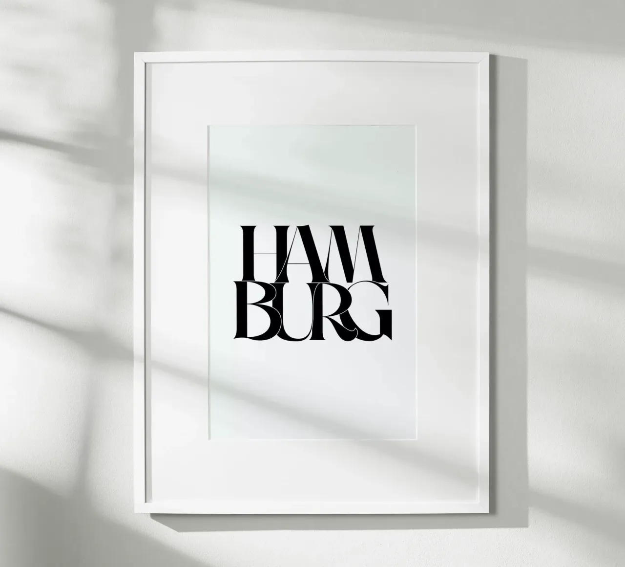 Hamburg poster con telaio in alluminio da Studio One