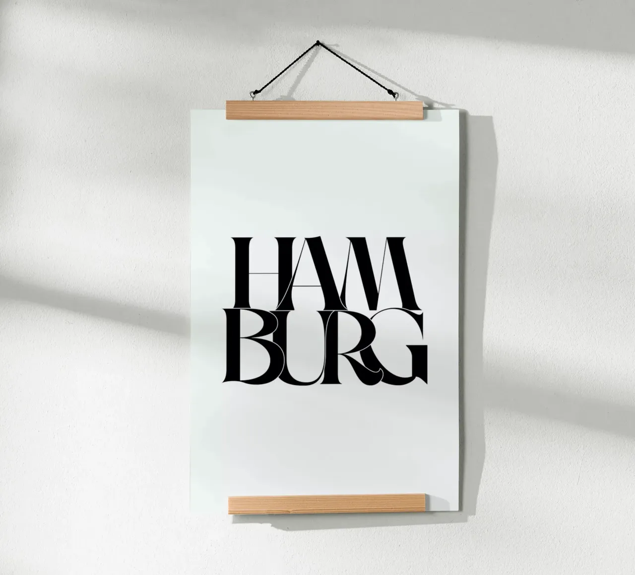Hamburg poster con telaio in alluminio da Studio One