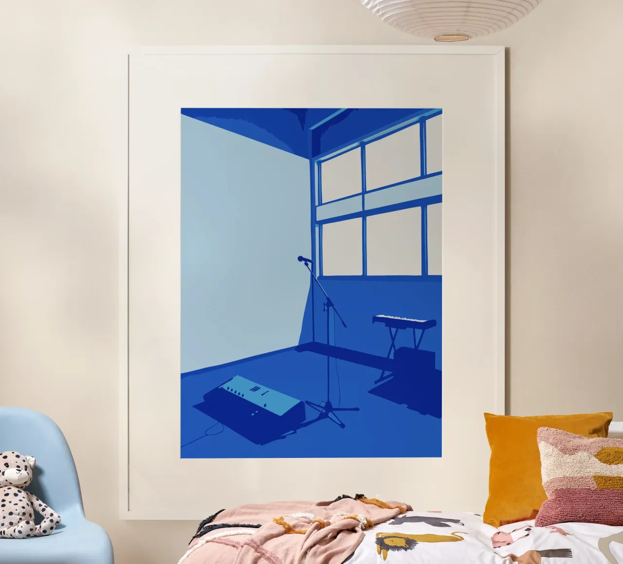 Studio musicale poster con telaio in legno da MUSIC EDITION