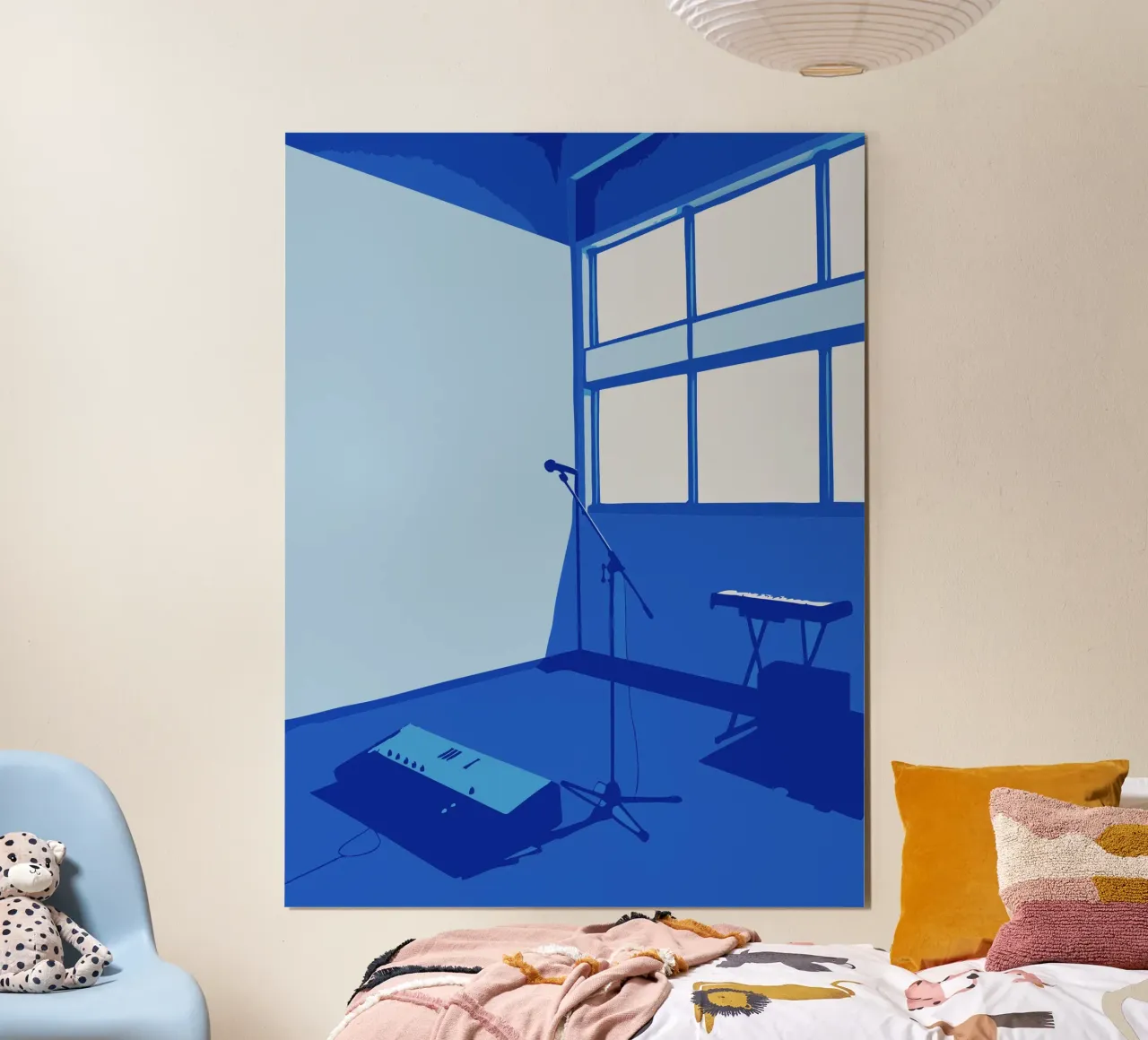 Studio musicale poster con telaio in legno da MUSIC EDITION
