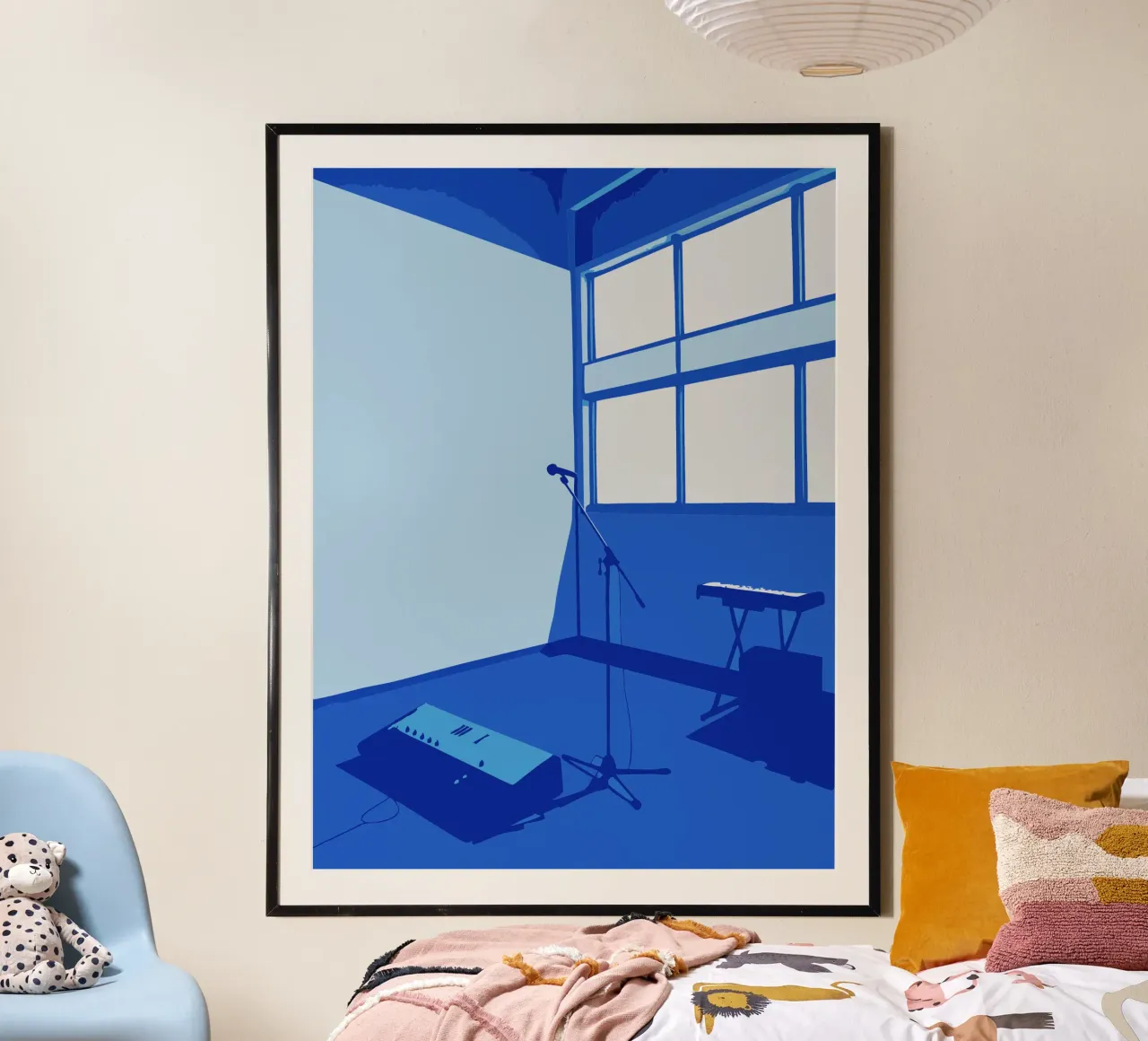Studio musicale poster con telaio in legno da MUSIC EDITION