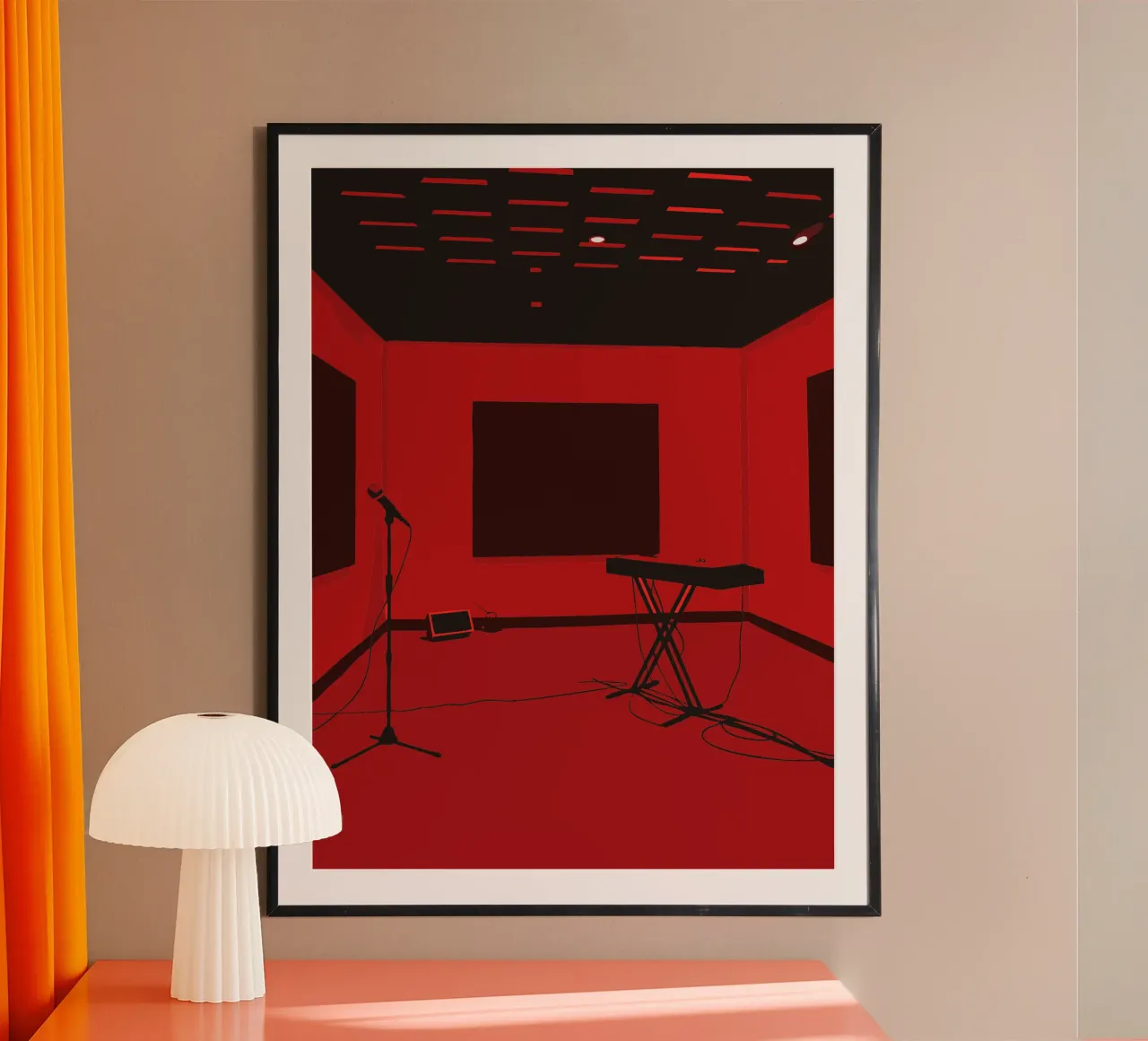 Studio musicale poster con telaio in alluminio da MUSIC EDITION