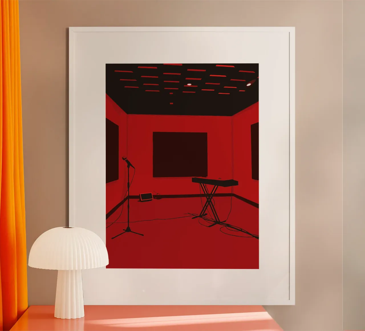 Studio musicale poster con telaio in alluminio da MUSIC EDITION