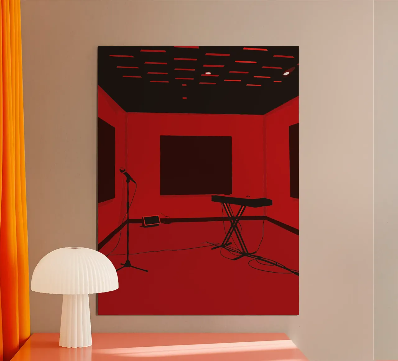Studio musicale poster con telaio in alluminio da MUSIC EDITION