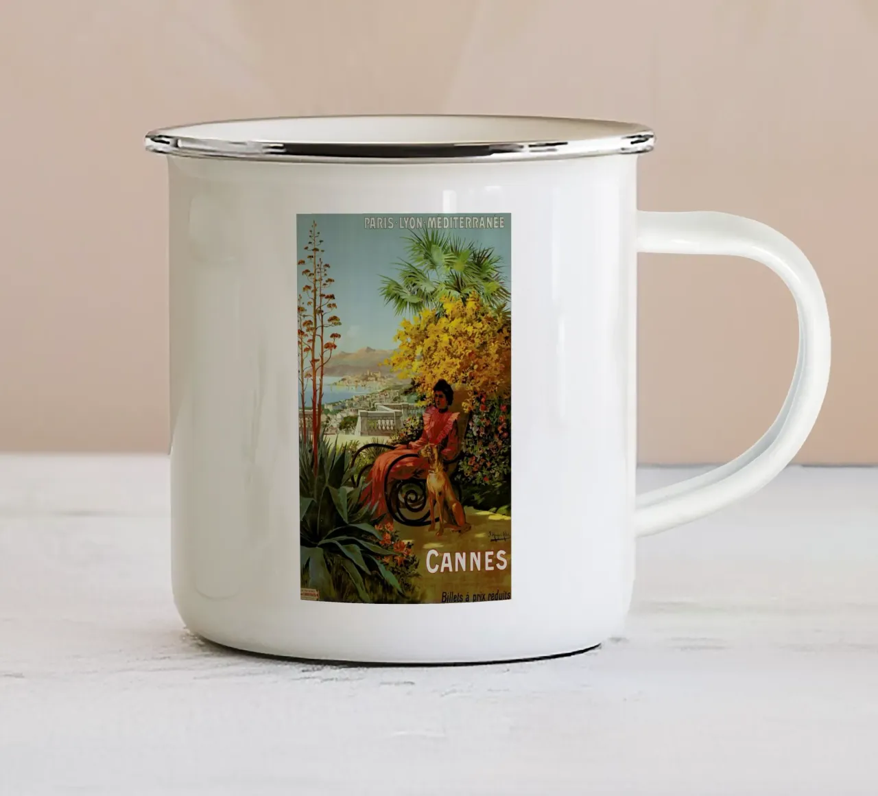 d'Alesi - Cannes tazza in smalto da ARTOTHEK