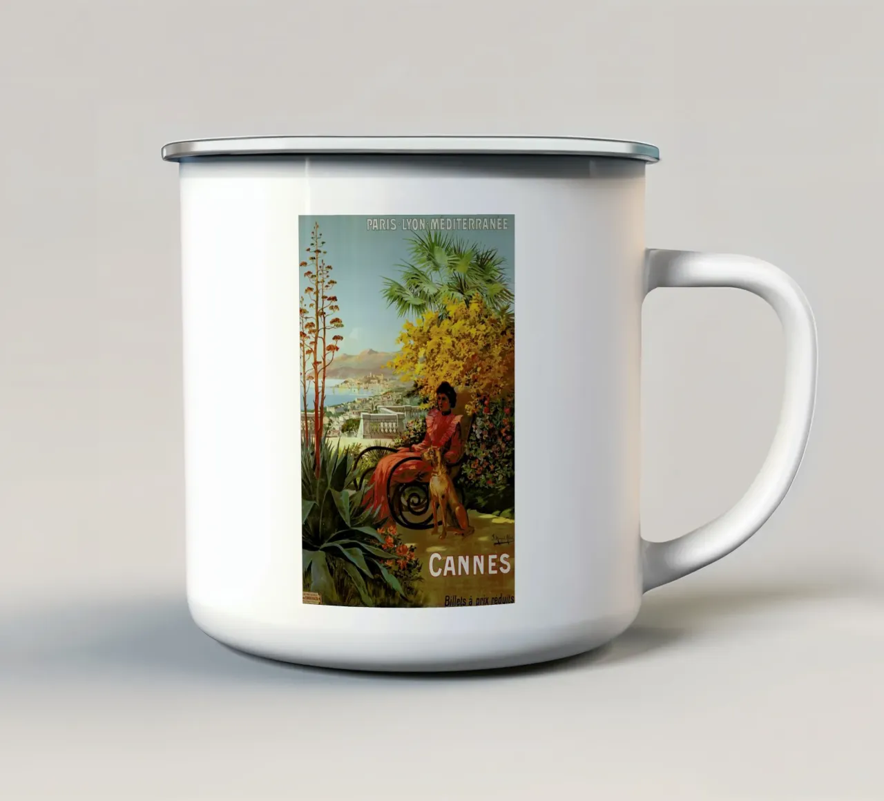 d'Alesi - Cannes tazza in smalto da ARTOTHEK