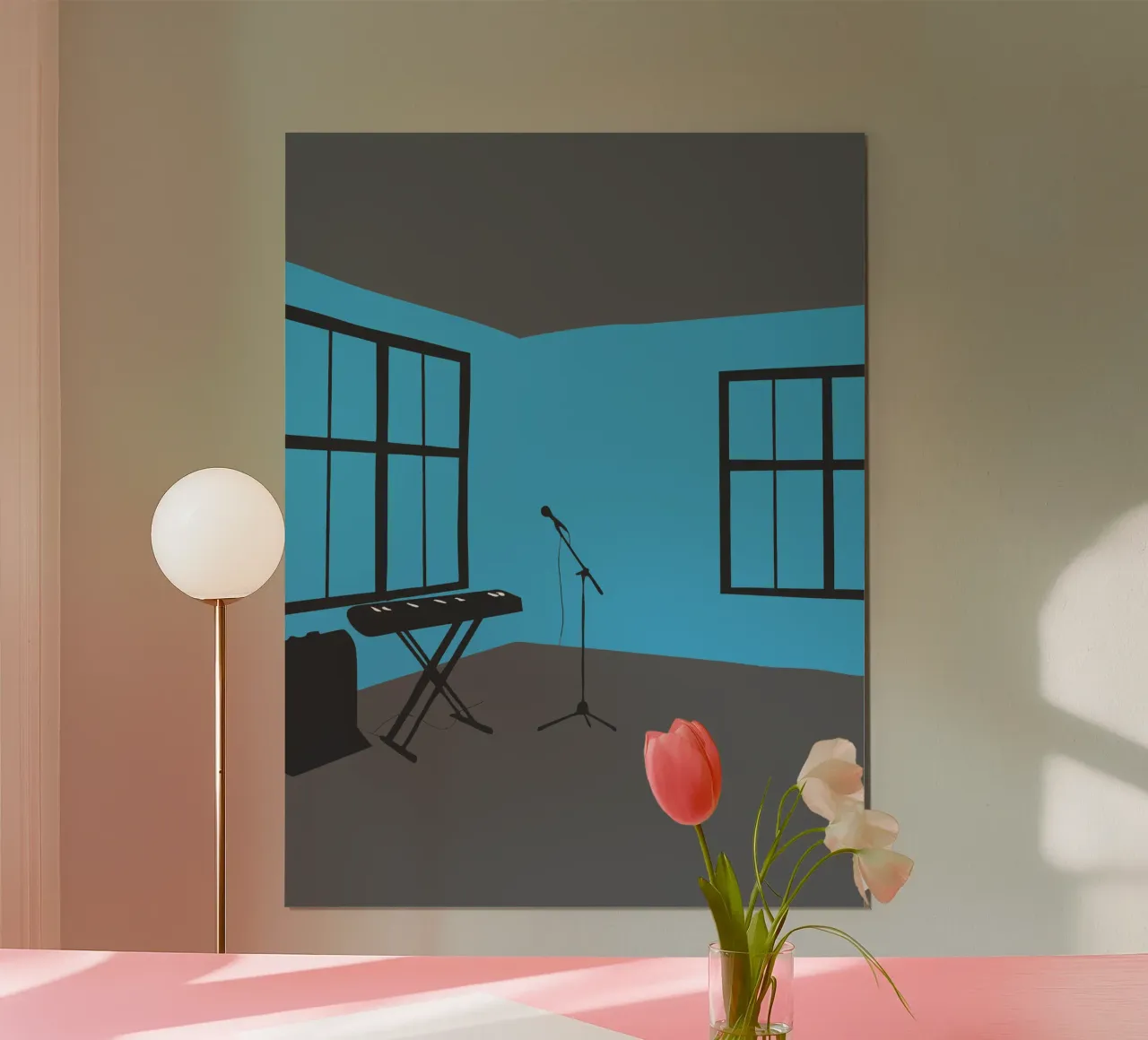 Studio musicale poster con telaio in plastica da MUSIC EDITION