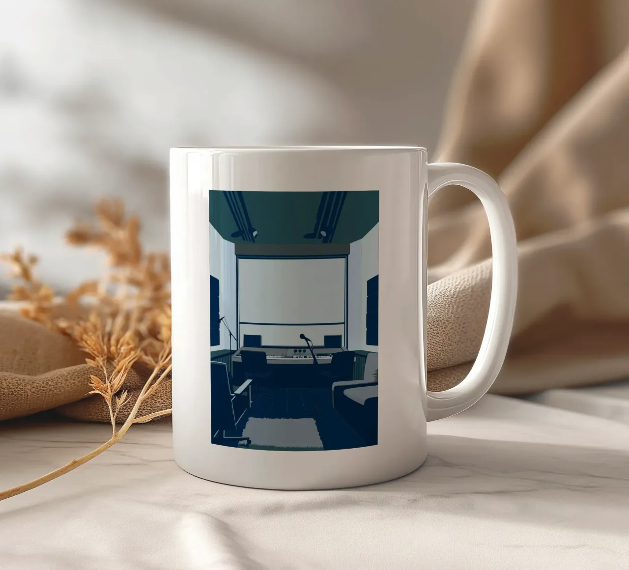 Studio musicale tazza in ceramica da MUSIC EDITION