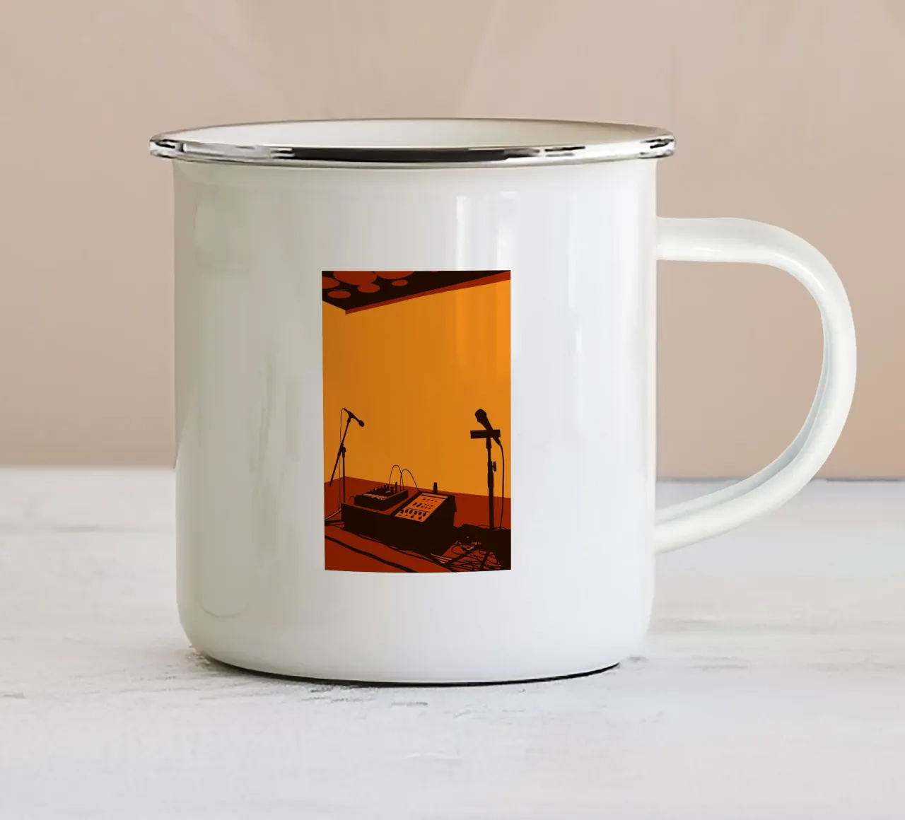Studio musicale tazza in smalto da MUSIC EDITION