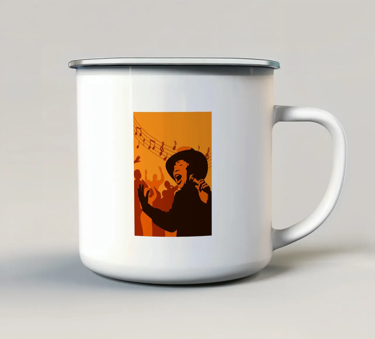 Studio musicale tazza in smalto da MUSIC EDITION