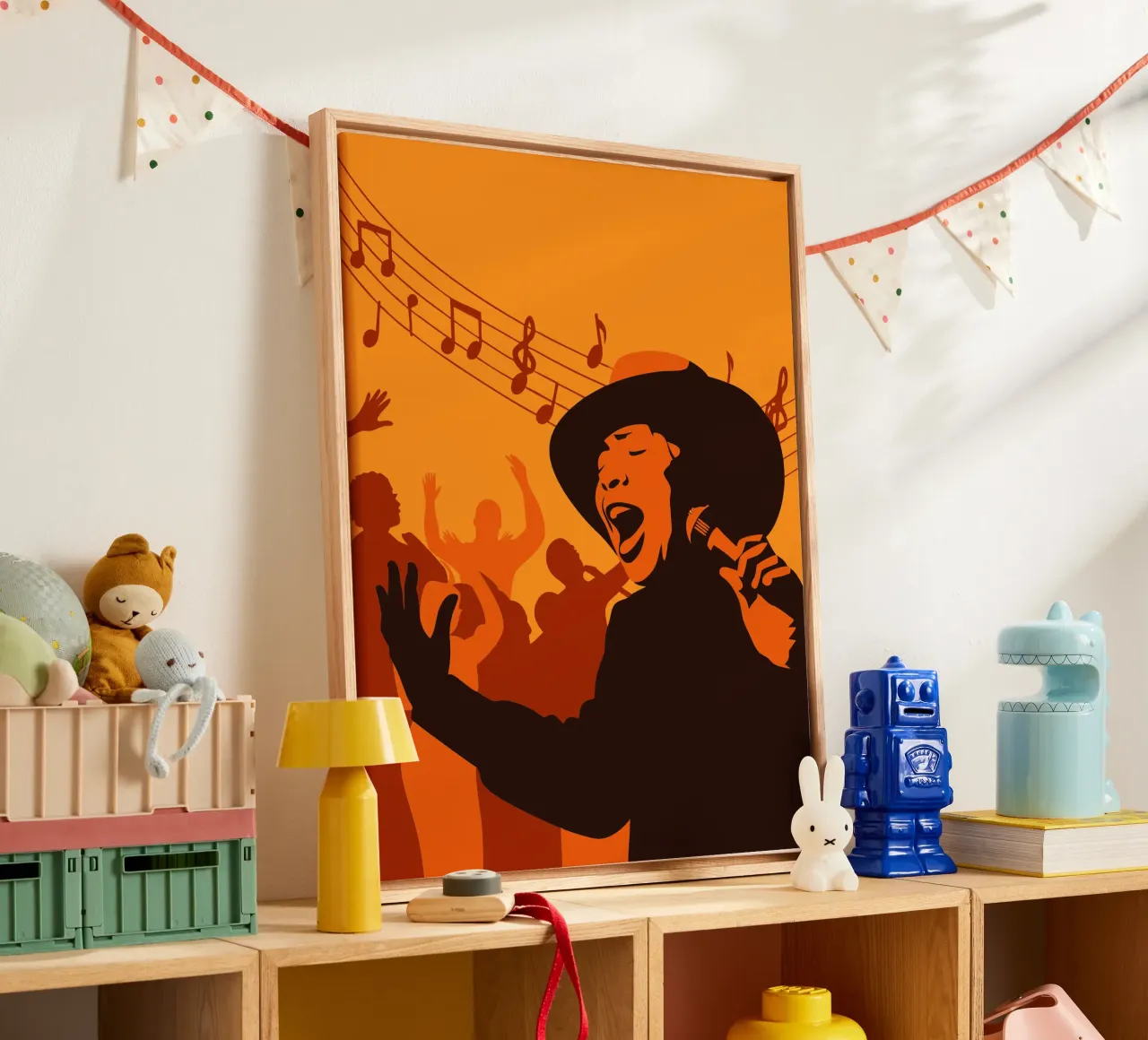 Studio musicale tela con Cornice a cassetta da MUSIC EDITION
