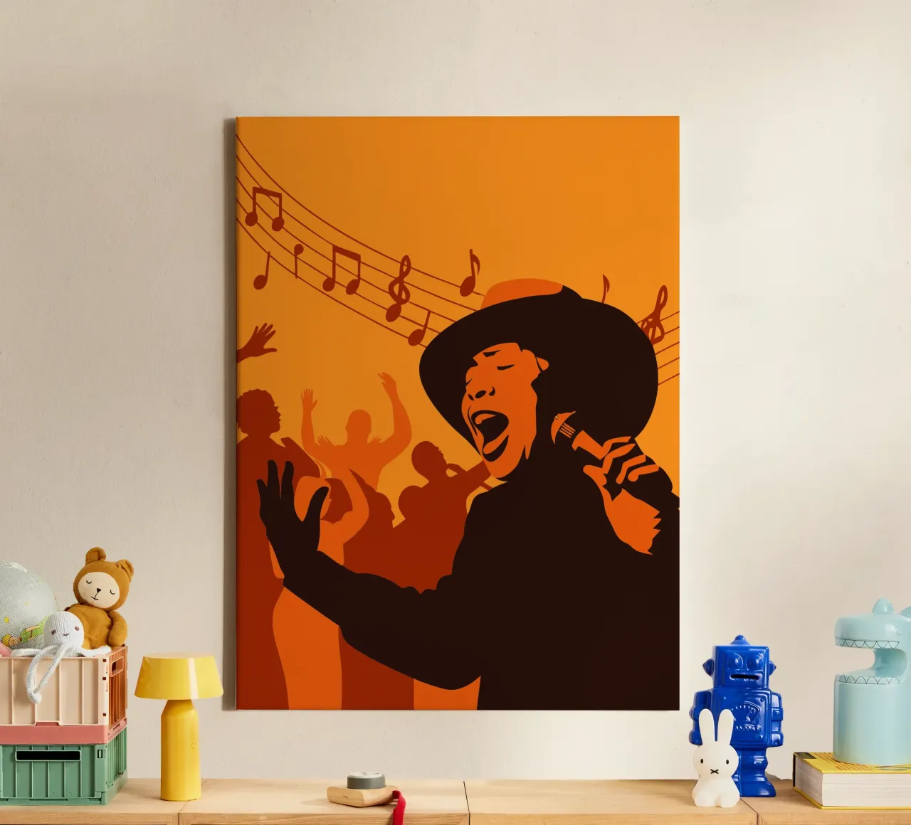 Studio musicale tela con Cornice a cassetta da MUSIC EDITION