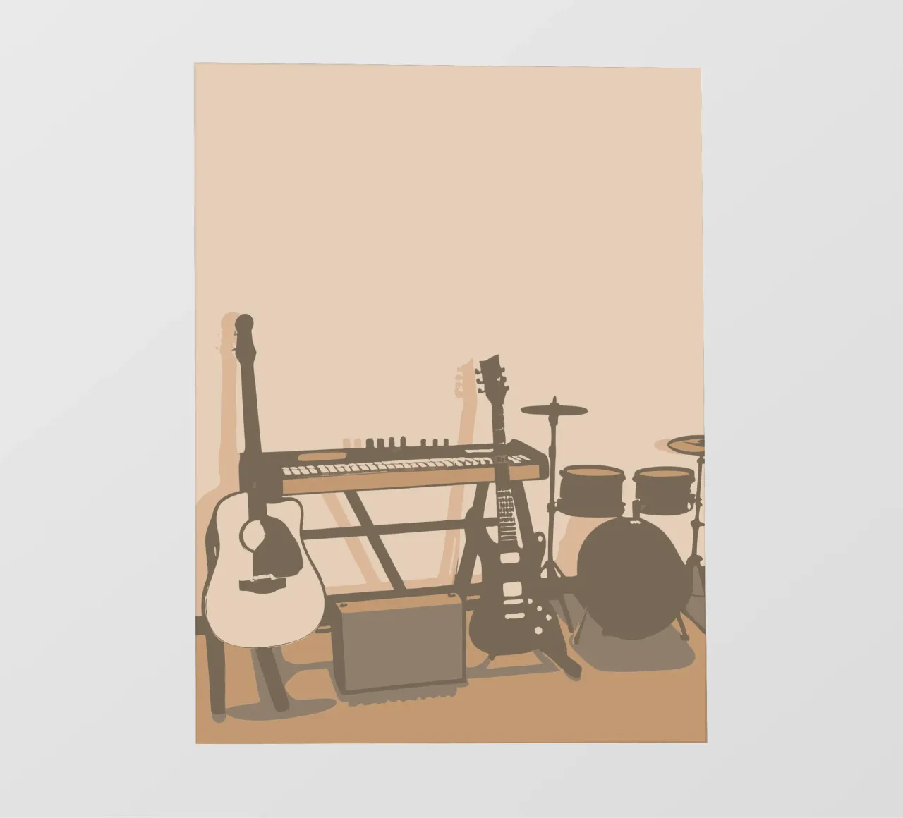 Studio musicale telo in pvc da MUSIC EDITION