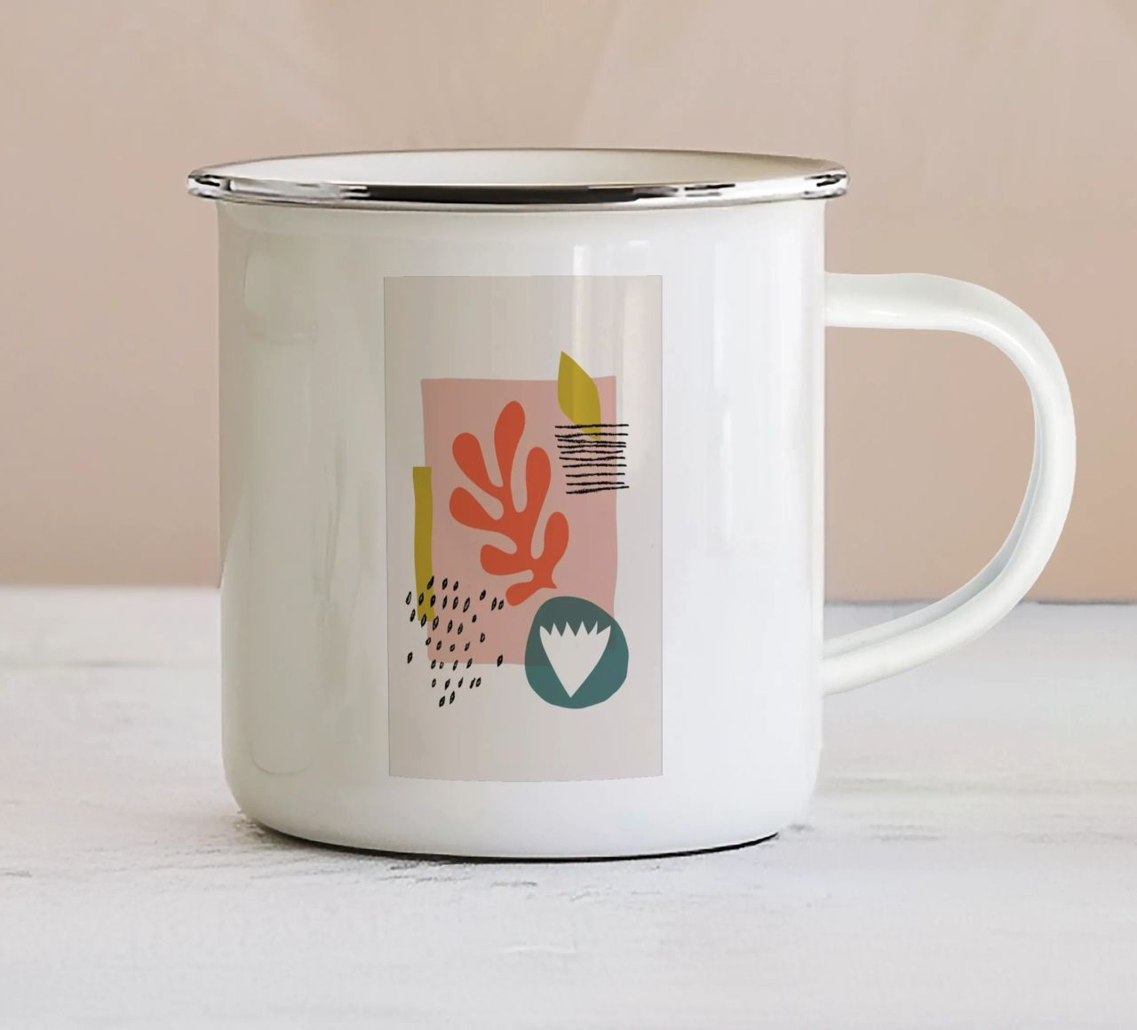Spring II tazza in smalto da Pure