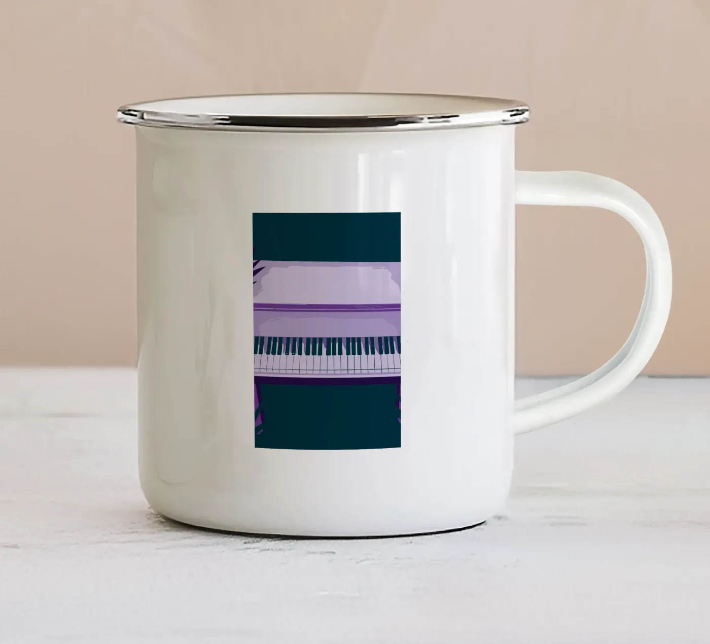Plan enamel mug by MUSIC EDITION