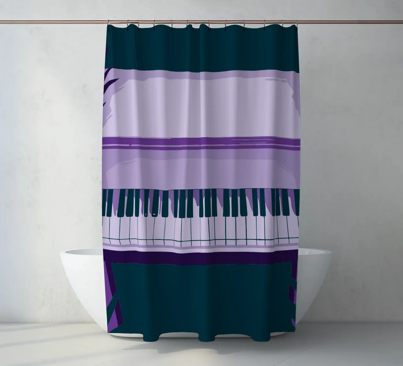 Plan douchegordijn van MUSIC EDITION