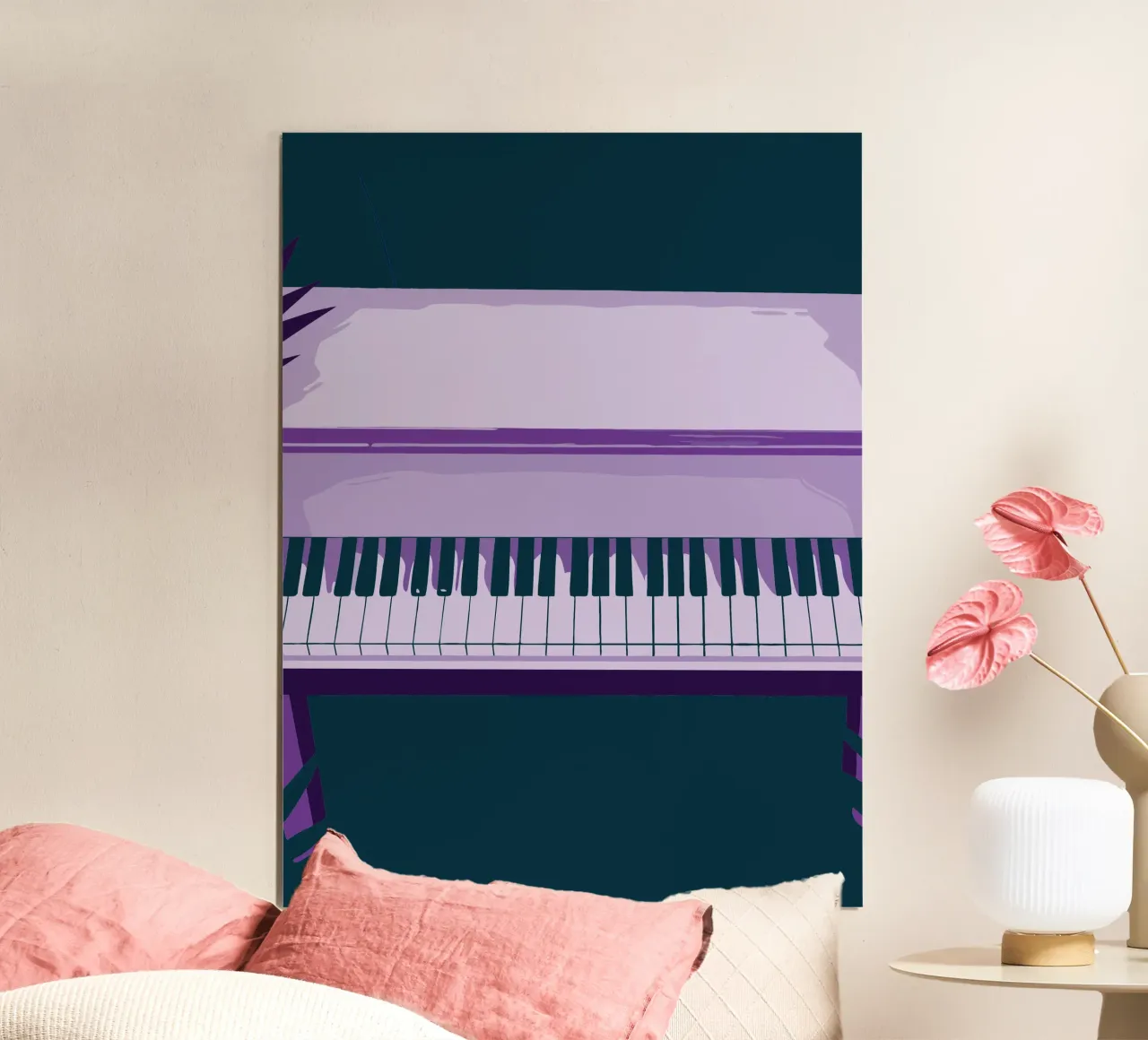 Piano poster con telaio in legno da MUSIC EDITION