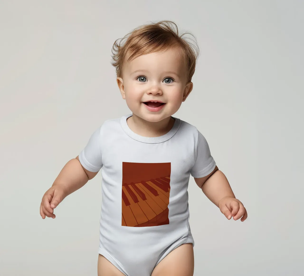 Plan babyrompertje korte mouwen van MUSIC EDITION