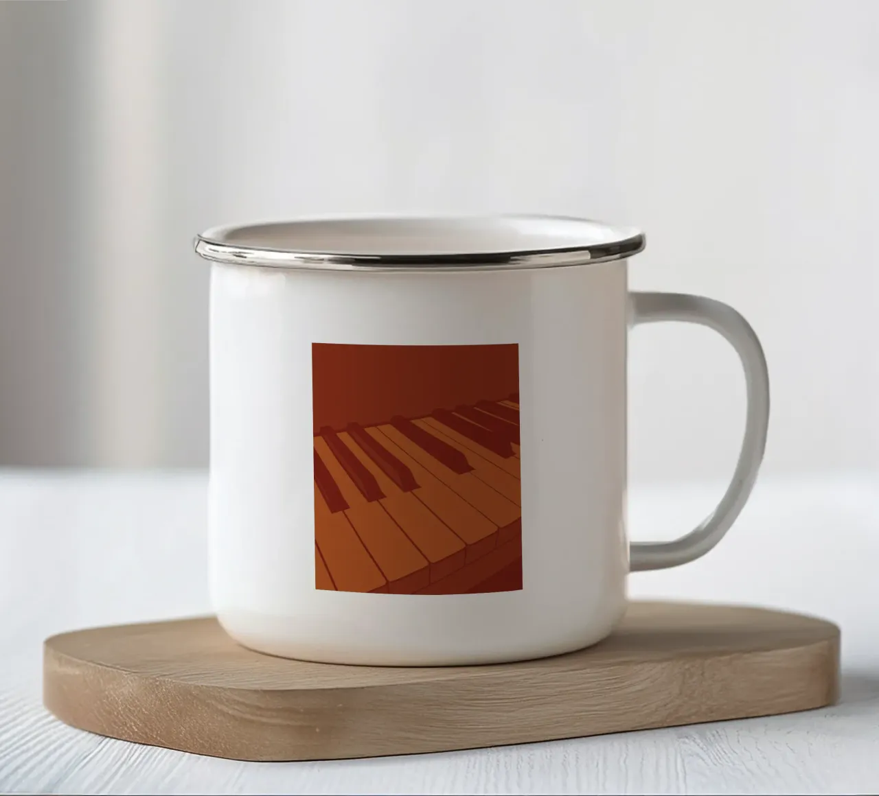 Piano tazza in smalto da MUSIC EDITION