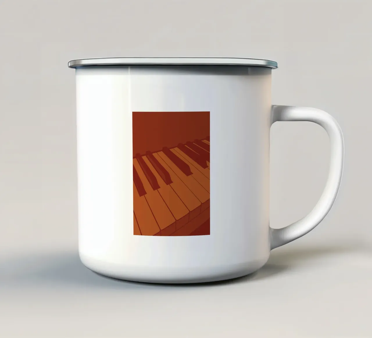 Piano tazza in smalto da MUSIC EDITION