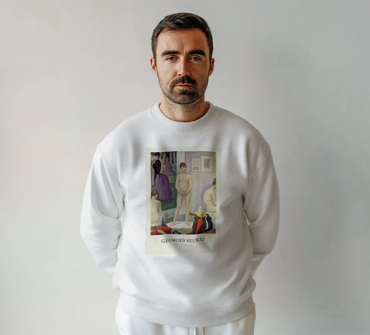 Seurat - Models (Poseuses) felpa da Vintage by JUNIQE