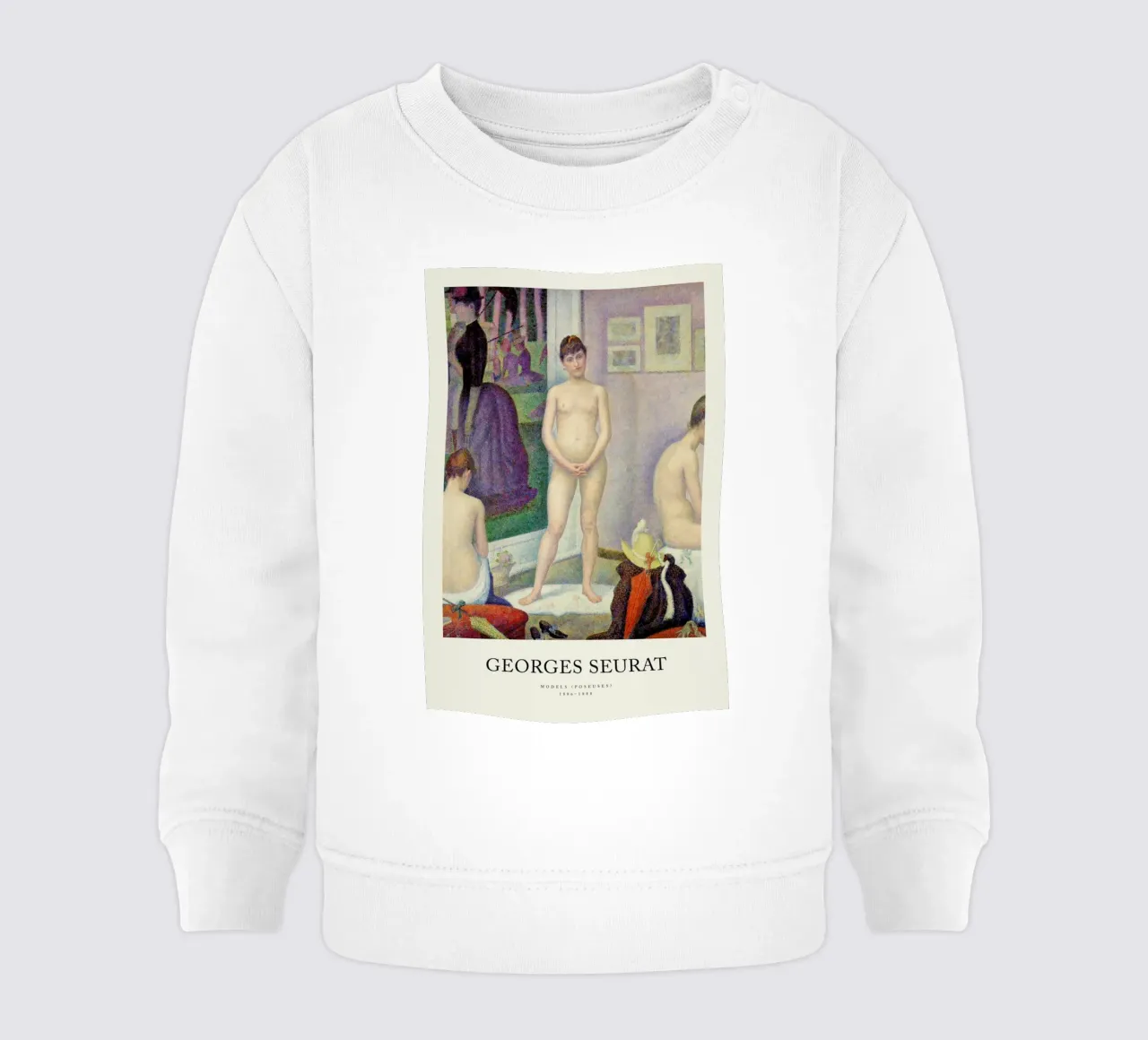 Seurat - Models (Poseuses) felpa neonato da Vintage by JUNIQE