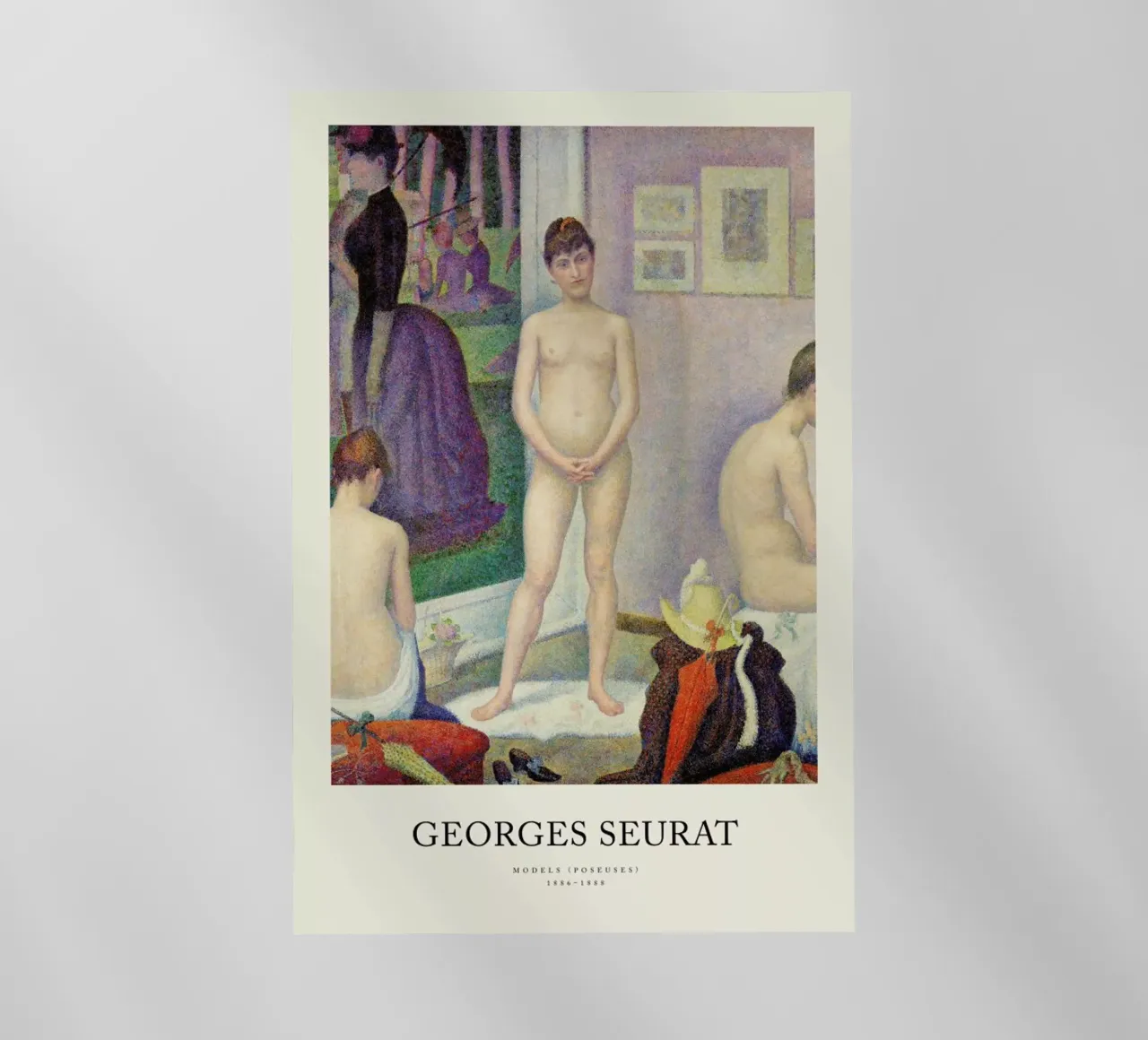 Seurat - Models (Poseuses) pellicola backlit da Vintage by JUNIQE