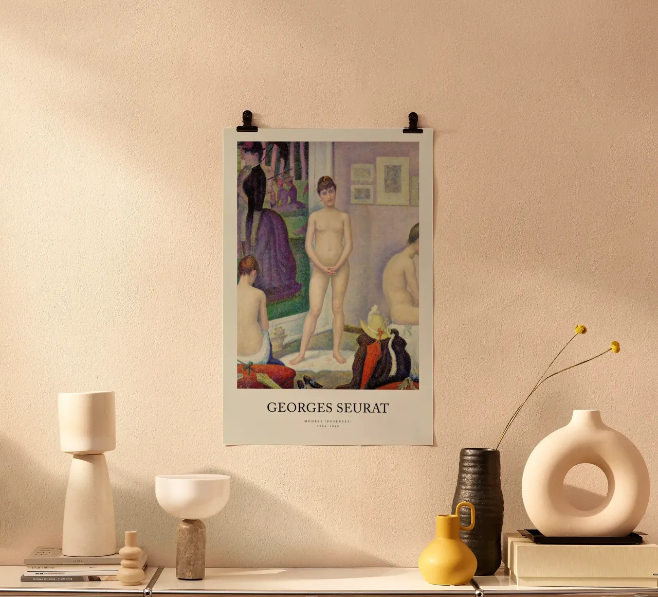 Seurat - Models (Poseuses) carta hahnemühle da Vintage by JUNIQE