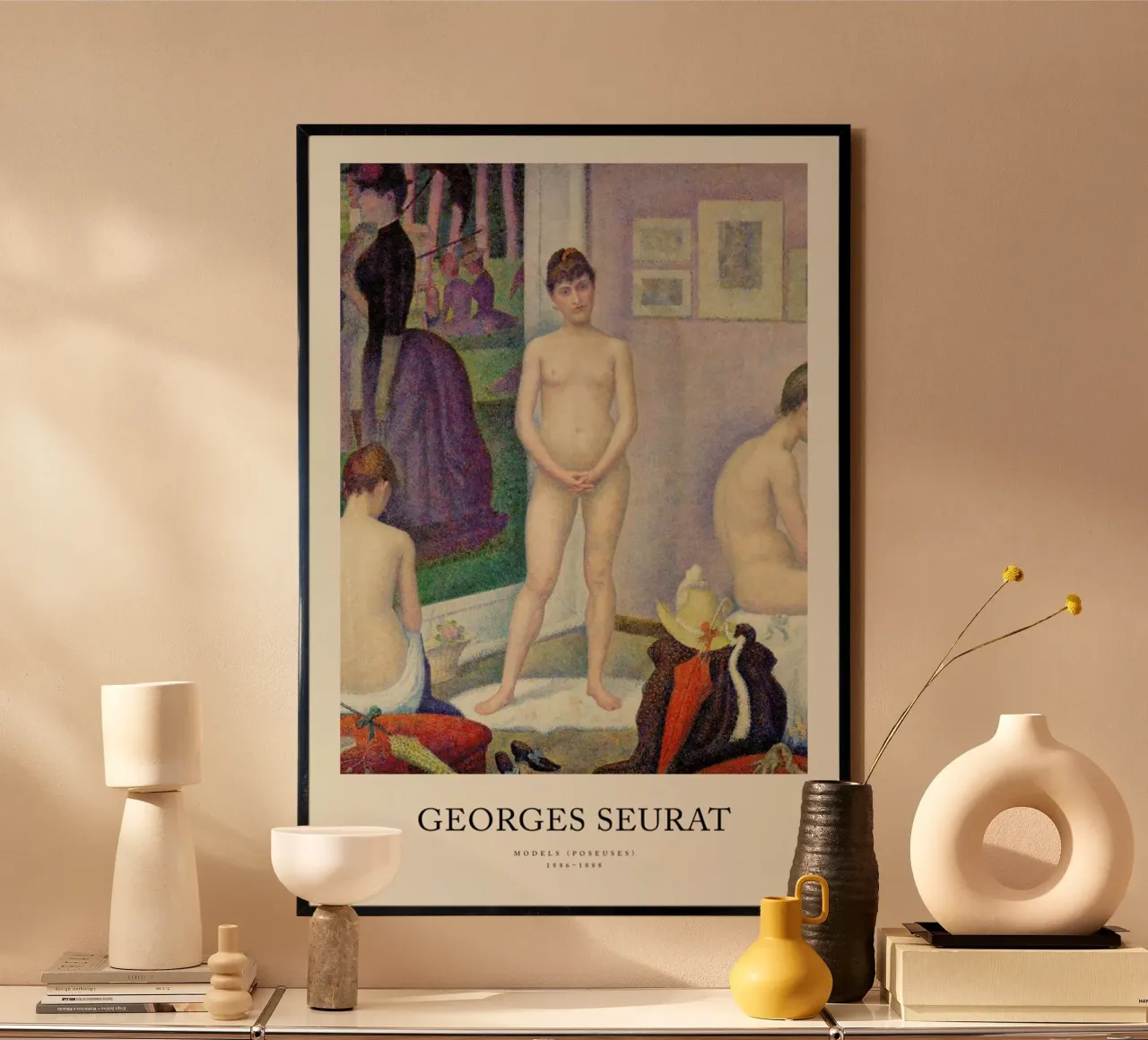 Seurat - Models (Poseuses) carta hahnemühle da Vintage by JUNIQE