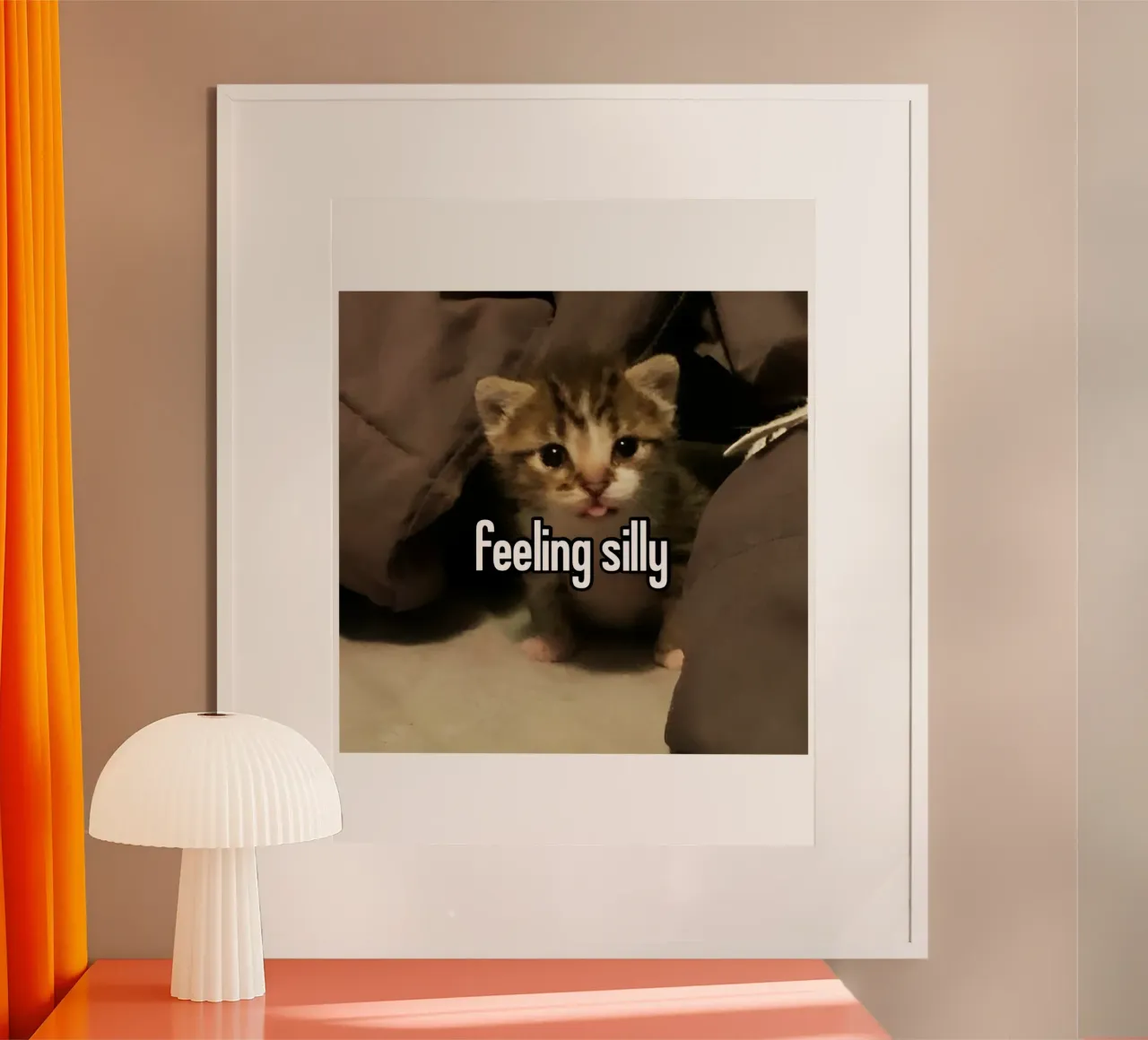 Feeling Silly Cat grappig ontwerp poster van the gondals