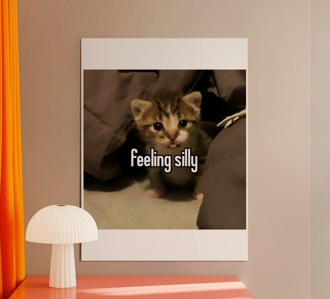 Feeling Silly Cat grappig ontwerp poster van the gondals